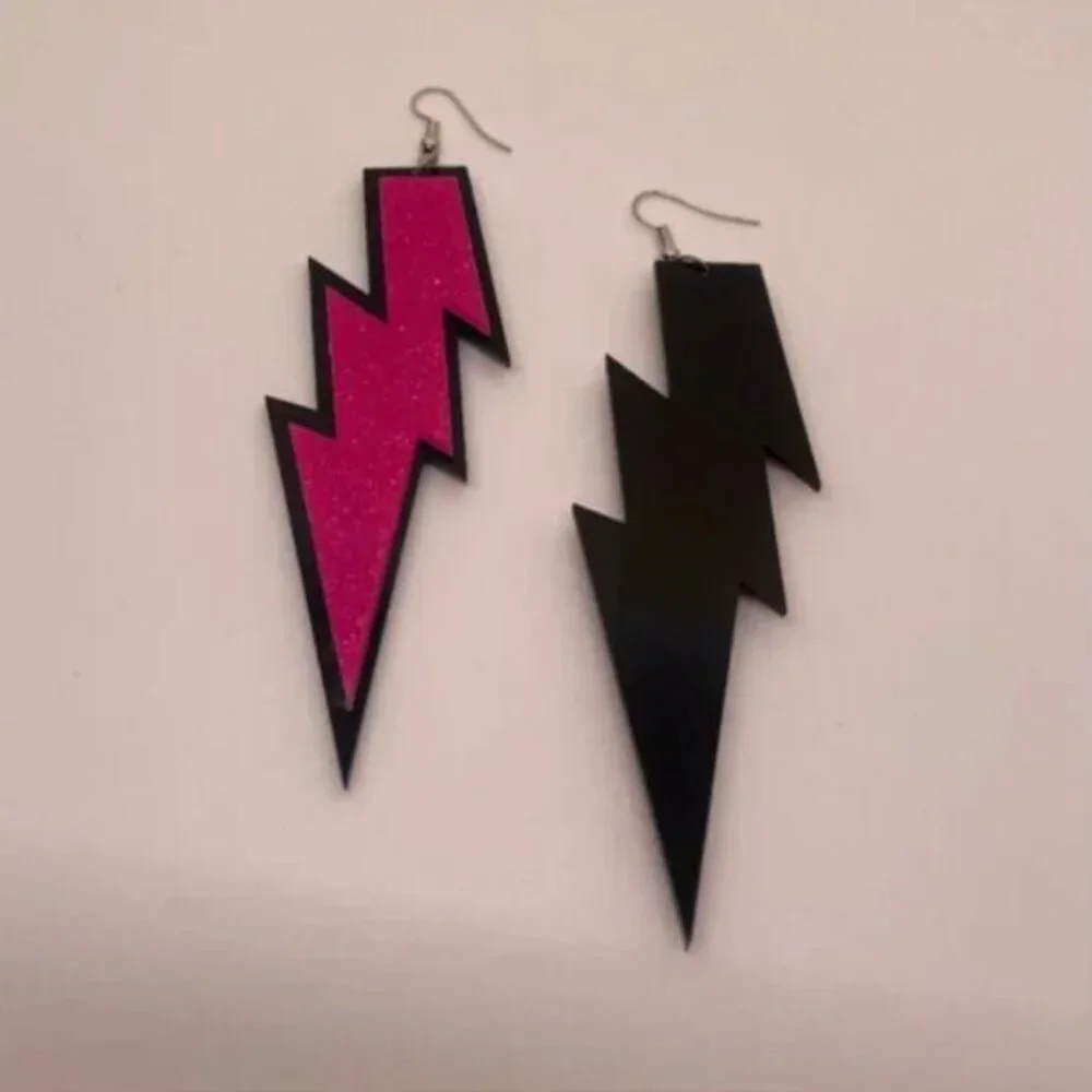 ✨ FREE Lightning Shimmer Glitter Boho Peasant Hipster Hippie Art Deco Earrings
